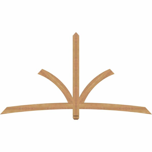 Ekena Millwork Davenport Timber Gable Bracket, Western Red Cedar, 84"W x 45"H x 1 1/2"D x 3 1/2"F, 13/12 Pitch GBW084X45X0204DAV00SWR - main
